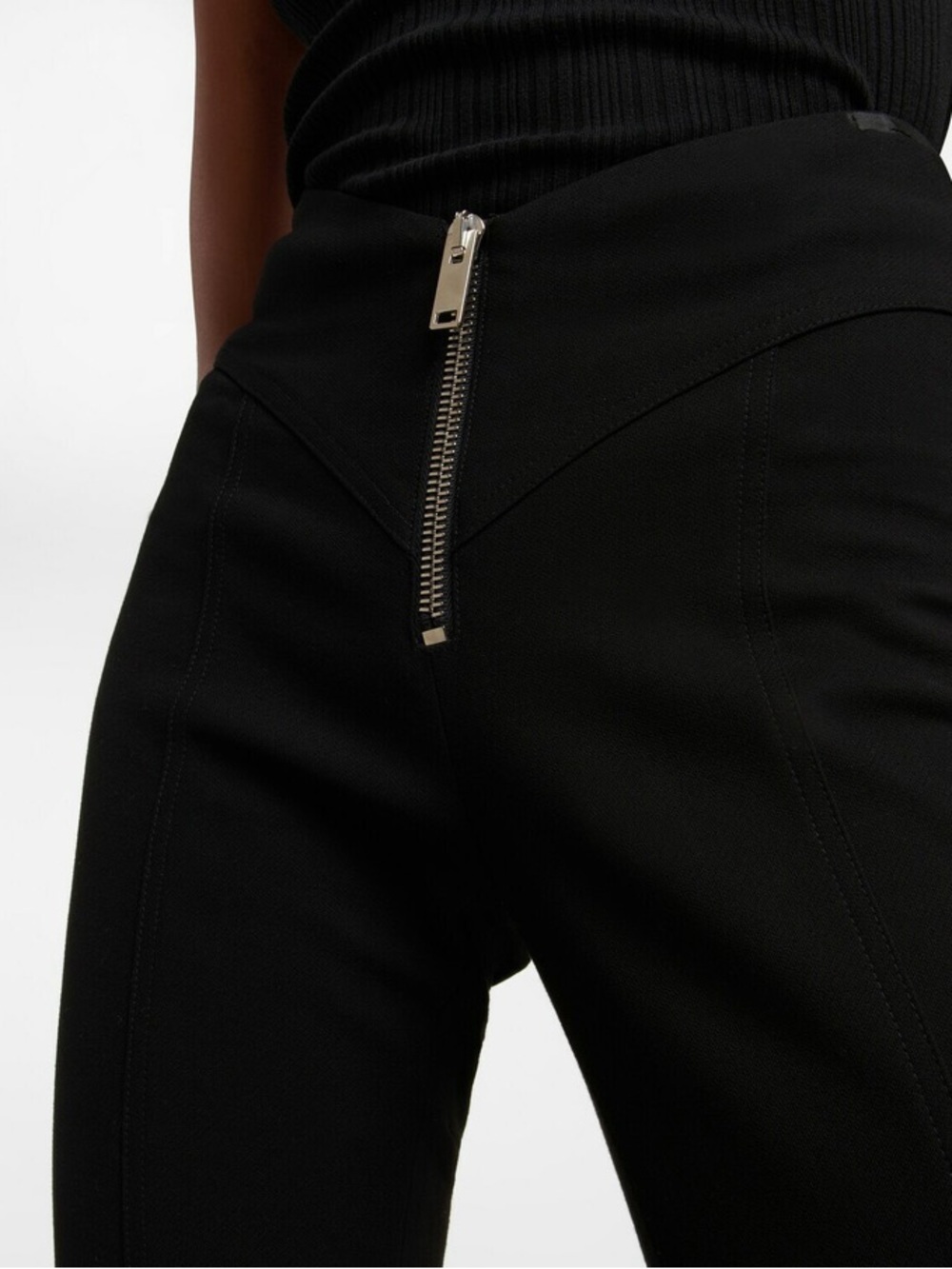 Khaite Meadow black pants with zip ankles Size 6 - Picture 11 of 11